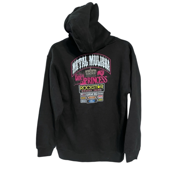 Metal Mulisha Vintage Y2K 90's Dirt Princess Hoodie Size Small Team Hailie Skull - Picture 1 of 6